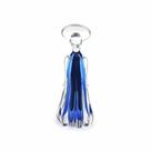 Mini Imagem De Anjo 22cm Vidro Murano Azul São Marcos