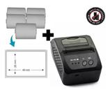 Mini Impressora Bluetooth + 5 Rolos Etiqueta Adesiva 40x25 Mini Impressora Bluetooth + 5 Rolos Etiqueta Adesiva 40x25