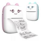 Mini impressora bluetooth lembretes gatinho azul