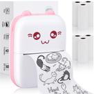 Mini impressora de bolso Eschen Portable com papel de impressão de 6 rolos Mini impressora de bolso Eschen Portable com papel de impressão de 6 rolos
