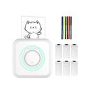 Mini Impressora Portátil Bluetooth + 6 Rolos Papel Térmico Mini Impressora Portátil Bluetooth + 6 Rolos Papel Térmico