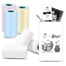 Mini Impressora Térmica Greateam Color - com 6 Rolos de Papel 57x30mm Mini Impressora Térmica Greateam Color - com 6 Rolos de Papel 57x30mm