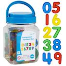 Mini jarra transparente Numbers Set exeducation 40 peças Mini jarra transparente Numbers Set exeducation 40 peças