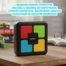 Mini Jogo de Memória Infantil com Luz Som Crianças Coordenação Motora Raciocínio Rápido Concentração Focos Interação Mini Jogo de Memória Infantil com Luz Som Crianças Coordenação Motora Raciocínio Rápido Concentração Focos Interação