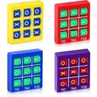 Mini jogo de tabuleiro Lewtemi Tic Tac Toe Travel 4 unidades para crianças