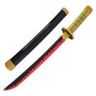 Mini Katana Demon Slayer Yoriichi Polímero Com Suporte Anime Colecionável
