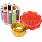 Mini Kit para Costura c/ 9 Agulhas 10 Linhas e Fita Métrica