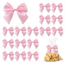 Mini laços rosa para embrulhar presentes Hapforever 50 unidades com fita Mini laços rosa para embrulhar presentes Hapforever 50 unidades com fita