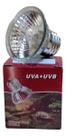 Mini Lâmpada Uva/uvb 75w + Aquecimento 3 Em 1 Halogen 110v