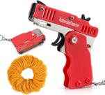 Mini lançador de elásticos dobrável Toy QKUDNGHY com 60 bandas Mini lançador de elásticos dobrável Toy QKUDNGHY com 60 bandas