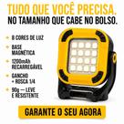 Mini Lanterna 8 Cores Com Base Magnética Led Tática imã Potente Refletor Recarregável USB Premium Mini Lanterna 8 Cores Com Base Magnética Led Tática imã Potente Refletor Recarregável USB Premium