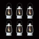 Mini lanterna branca Reperla, decorativa, 6 peças para o Natal no inverno Mini lanterna branca Reperla, decorativa, 6 peças para o Natal no inverno