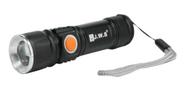 Mini Lanterna De Mão Tática Recarregável T6 Led Usb Com Zoom