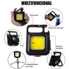 Mini Lanterna LED Recarregável Tática Chaveiro/Abridor