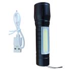 Mini Lanterna Recarregável USB Com Led XPE e COB