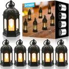 Mini lanterna SHYMERY Vintage Black com velas LED cintilantes