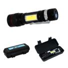 Mini Lanterna Tática Militar Ecooda Led Lateral Telescópica Recarregável USB