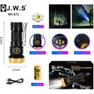 Mini Lanterna Tática Potente JWS Original 7 LEDs V3 Recarregável USB-C Alta Intensidade Compacta Alumínio PWS-675