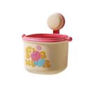 Mini lata de lixo de mesa com design floral com ventosa 400g