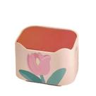 Mini lata de lixo de plástico Cute Tulip Desktop Bin 500g Mini lata de lixo de plástico Cute Tulip Desktop Bin 500g