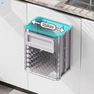 Mini Lata de Lixo Pendurada Indoor em Plástico Dobrável Cinza para Cozinha OEM