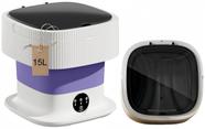 Mini Lavadora Portátil GZJ 15L - Lavagem Fácil e Prática (Roxa)