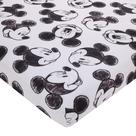 Mini lençol de berço ajustado Disney Mickey Mouse Charcoal Black