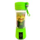 Mini Liquidificador de 380 ml Verde Portátil Para Mixer, Shake e Suco Recarregável Compacto Bivolt Útil eletro