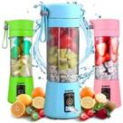 Mini Liquidificador Mixer Juice Garrafa Portátil USB Recarregável 6 Lâminas