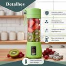 Mini Liquidificador Portátil 380ml Recarregável Usb Prático Verde Recarregável via USB
