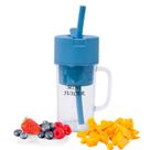 Mini Liquidificador Portátil Shake Suco Juice Cup Caneca Cabo USB Azul Mini Liquidificador Portátil Shake Suco Juice Cup Caneca Cabo USB Azul