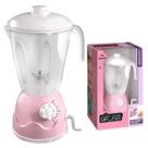 Mini Liquidificador Rosa Realista New Le Chef Para Cozinha Faz De Conta Com Jarra E Funcionamento Manual
