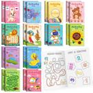 Mini livros de atividades BenLouis para crianças de 4 a 12 anos, 24 unidades