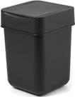 Mini lixeira Carrotez Coffee Bar Vanity Desk 2L/0,5 galões preta