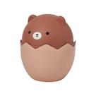Mini lixeira de mesa com design fofo de urso marrom com tampa Mini lixeira de mesa com design fofo de urso marrom com tampa