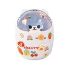 Mini lixeira de mesa Cute Bear Pattern Plastic 16x12,5 cm Mini lixeira de mesa Cute Bear Pattern Plastic 16x12,5 cm
