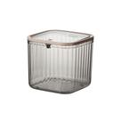 Mini lixeira de mesa elegante com tampa PET+ABS 15x14x14,5 cm