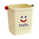 Mini lixeira de mesa Hello Trash Can com alça de plástico de 18x20cm