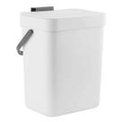 Mini lixeira de mesa LALASTAR 3L/0,8 galões com tampa branca Mini lixeira de mesa LALASTAR 3L/0,8 galões com tampa branca