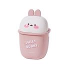 Mini lixeira de mesa Sweet Bunny Design com tampa de 200g