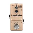 Mini Loop Station 48K Pedal Looper 10 Minutos Overdubs Ilimitados 1/2 Tempo Reverso USB True Bypass