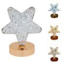 Mini Luminária Estrela Led De Mesa Recarregável Com USB