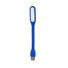 Mini Luminária Luz Lampada Led Abajur Notebook Usb Flexível Azul - 1 Unid.