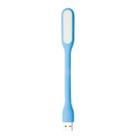 Mini Luminária Luz Lampada Led Abajur Notebook Usb Flexível Azul Claro - 1 Unid.