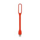 Mini Luminária Luz Lampada Led Abajur Notebook Usb Flexível Vermelho - 1 Unid.