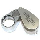 Mini Lupa Dupla Aumento Para Joias Led 40x25 Mm 9890