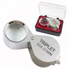 Mini Lupa Gota Ergonômica Optica 30X21mm de Bolso Portatil Aumento de Zoom Para Joalheiro Relojoeiro