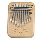Mini madeira maciça Kalimba Thumb Piano de 9 notas para iniciantes