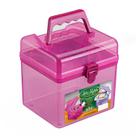 Mini Maleta Organizadora Com Tampa Trava E Alça Para Maquiagem E Acessórios