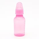 Mini Mamadeira Lolly Clean Silicone Redondo Rosa 50ml
